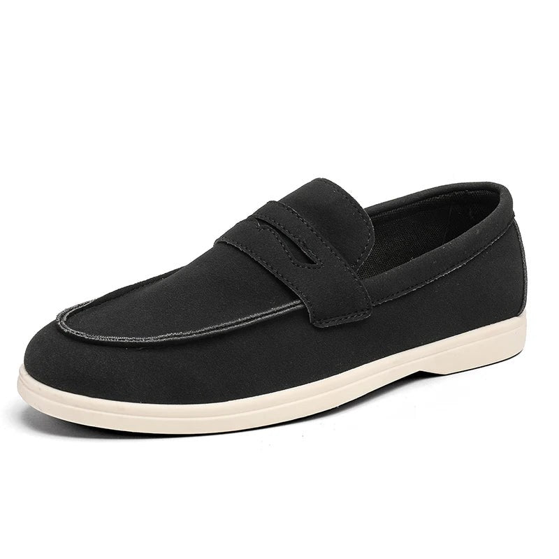 London Penny Loafer in Charcoal