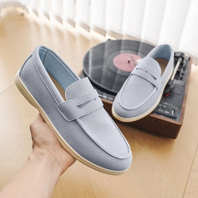 London Penny Loafer in Sky Bue