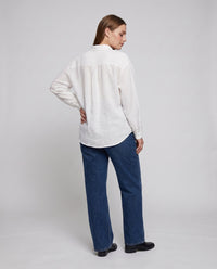 Lorelei Airy Linen Blouse with Chest Pocket