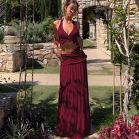 Lorelei Elegant Set in Wine Red