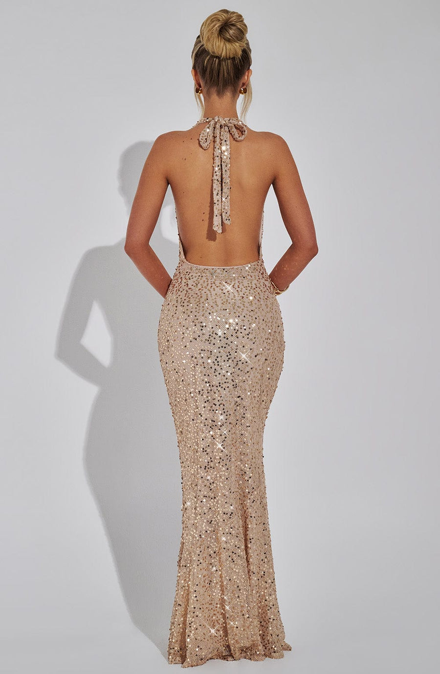 Sharon Maxi Dress – Gold Lined