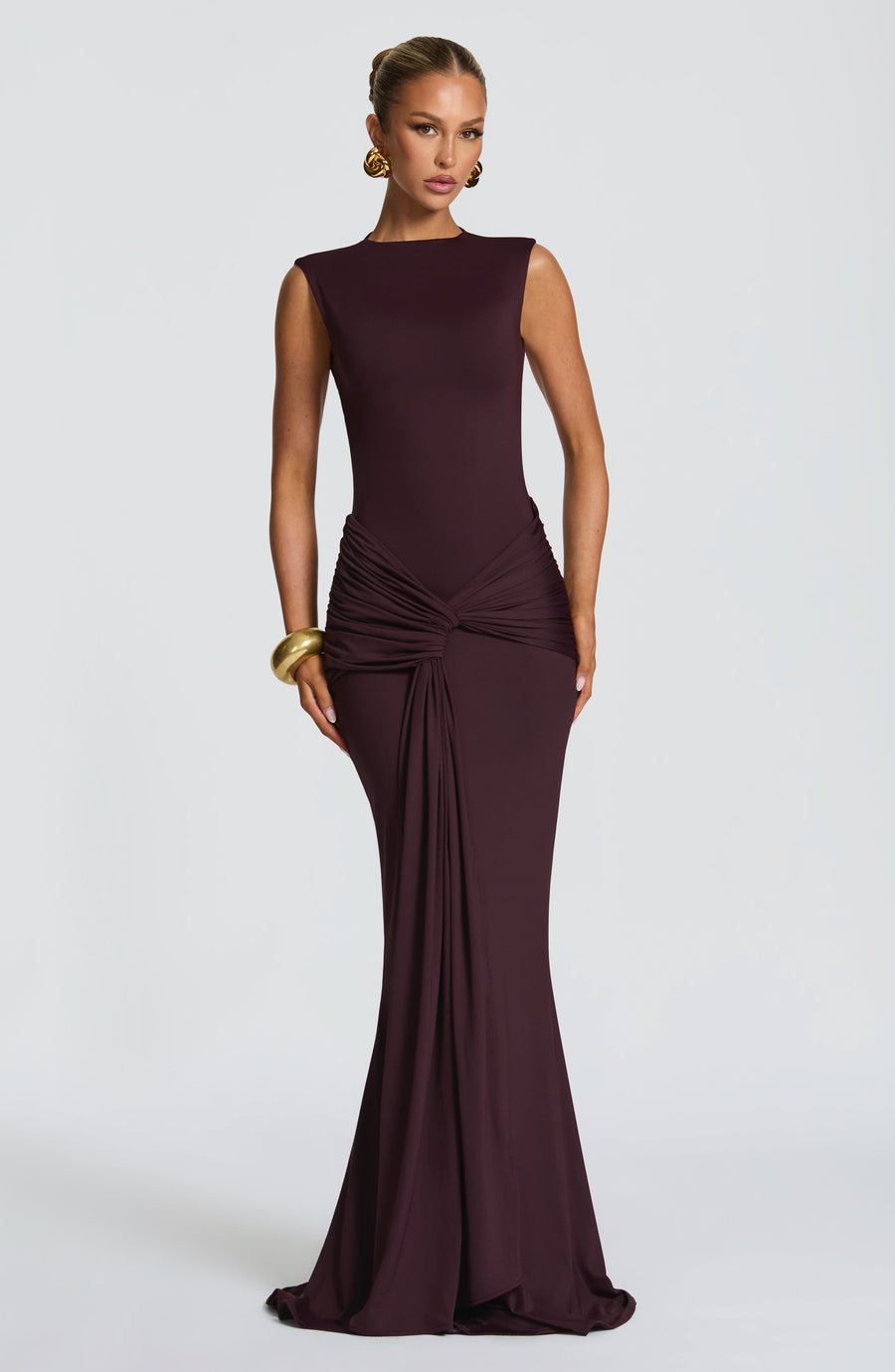 Faye Maxi Dress – Plum