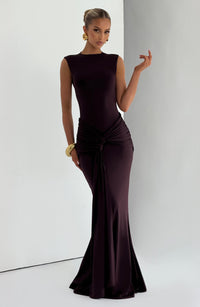 Faye Maxi Dress – Plum