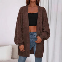 Lotte Knit Cardigan in Brown