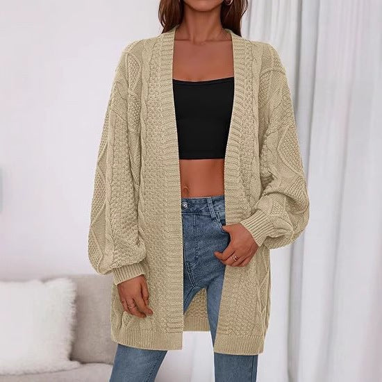 Lotte Knit Cardigan in Khaki