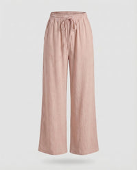 Lotte Linen Trousers in Altrosa
