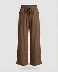 Lotte Linen Trousers in Brown