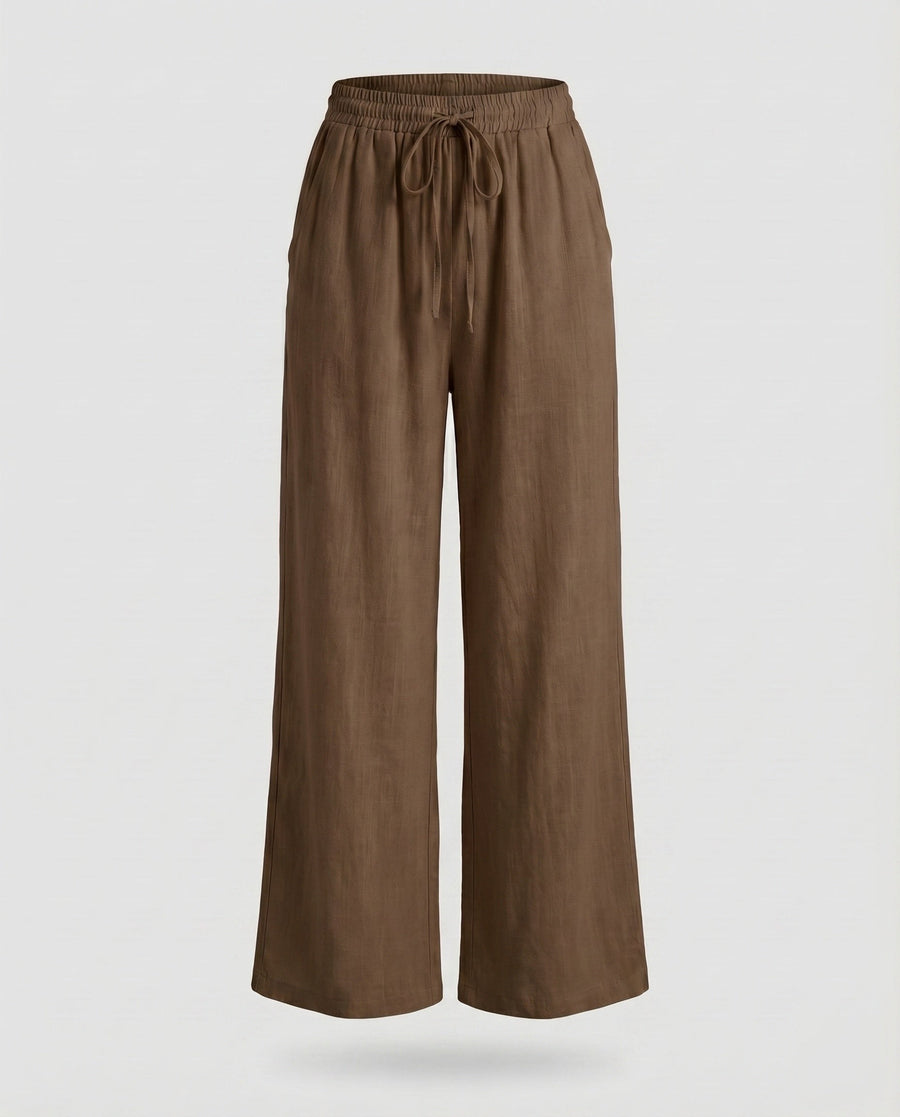 Lotte Linen Trousers in Brown