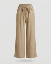 Lotte Linen Trousers in Khaki