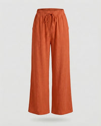 Lotte Linen Trousers in Red
