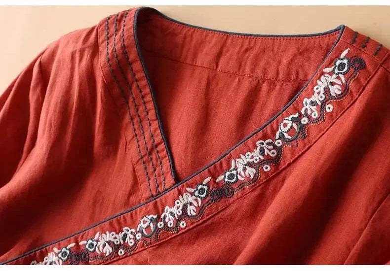 Lotus™ Relaxed Embroidered Breeze Blouse