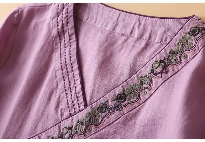 Lotus™ Relaxed Embroidered Breeze Blouse