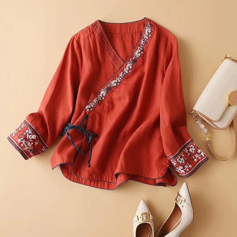 Lotus™ Relaxed Embroidered Breeze Blouse