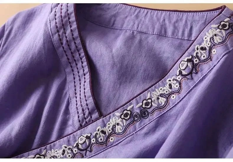 Lotus™ Relaxed Embroidered Breeze Blouse