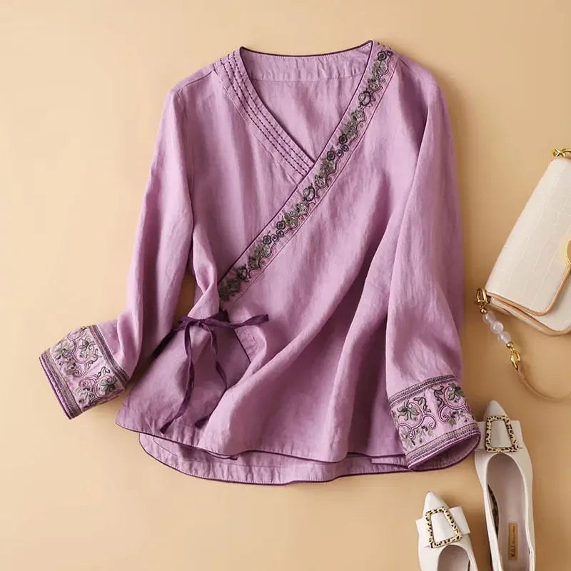 Lotus™ Relaxed Embroidered Breeze Blouse