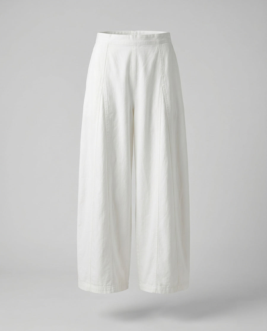 Louisa Casual Linen Trousers in White