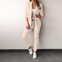 Louisa Elegant Blazer with Fitted in Apricot