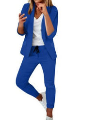 Louisa Elegant Blazer with Fitted in Blue