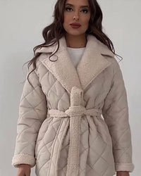 Louisa Jacket with Belted in Apricot