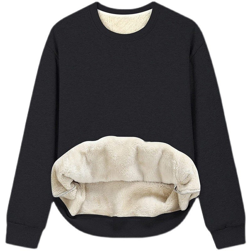 Louisa Shirt with Crew Neck in Black
