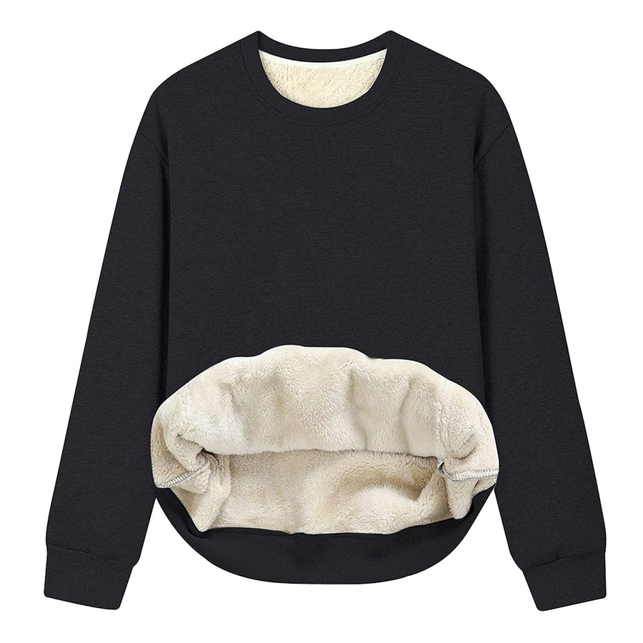 Louisa Shirt with Crew Neck in Grey