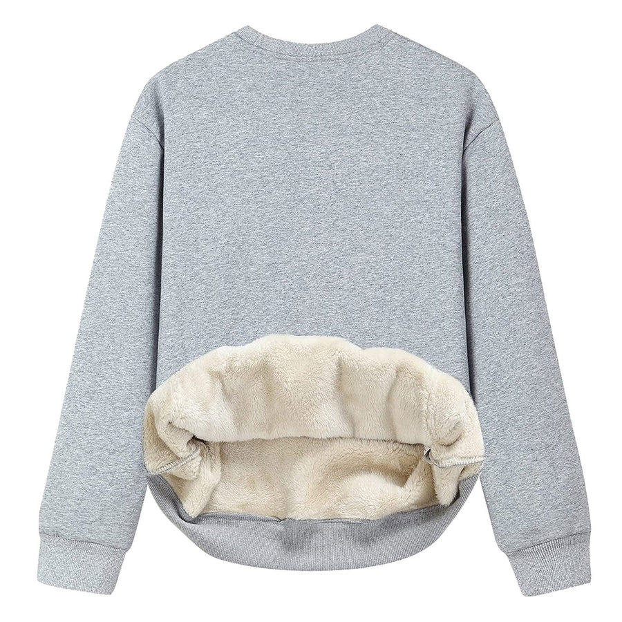 Louisa Shirt with Crew Neck in Grey