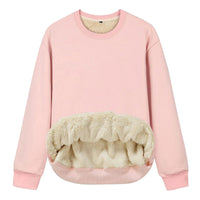 Louisa Shirt with Crew Neck in Pink