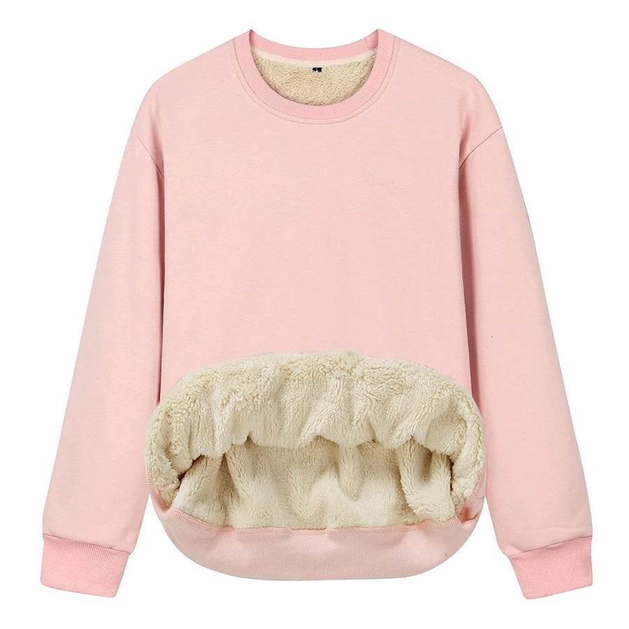 Louisa Shirt with Crew Neck in Pink