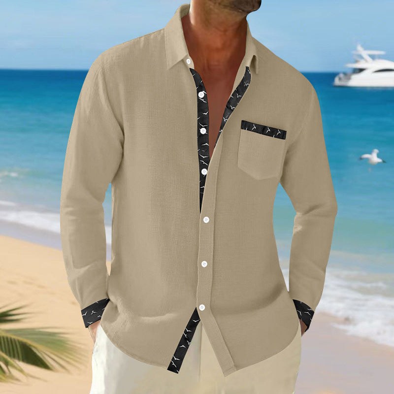 Lucas Relaxed Linen Shirt with Chest Pocket