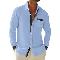Lucas Relaxed Linen Shirt with Chest Pocket