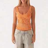 Lucia Elegant Top with Embroidery