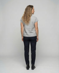 Lucia Linen Blouse with Button Front