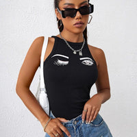 Lucia Top with Sleeveless
