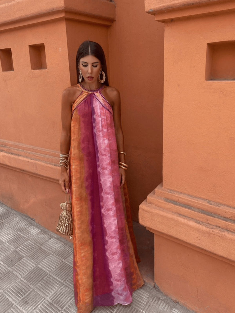 Luciana™ Summer Dress with Ombre Effect in Multicoloured