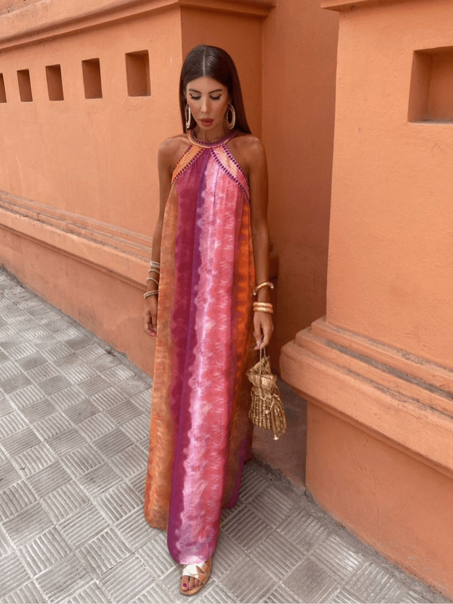 Luciana™ Summer Dress with Ombre Effect in Multicoloured