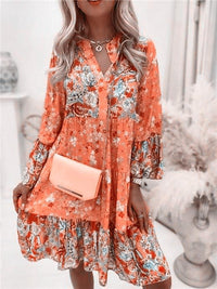 Lucille Elegant Dress with Ruffles