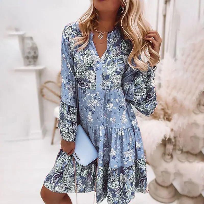 Lucille Elegant Dress with Ruffles
