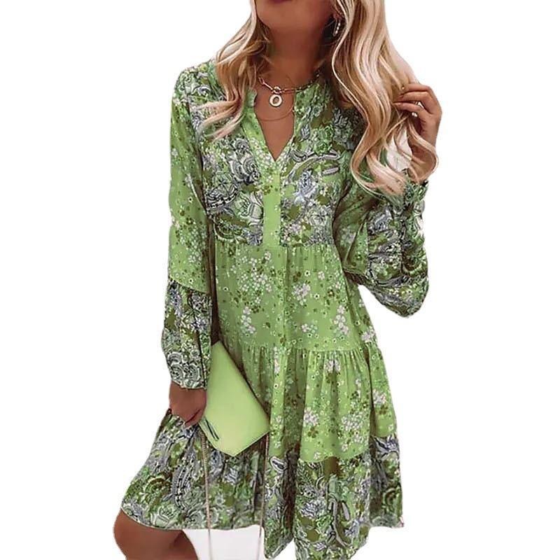Lucille Elegant Dress with Ruffles