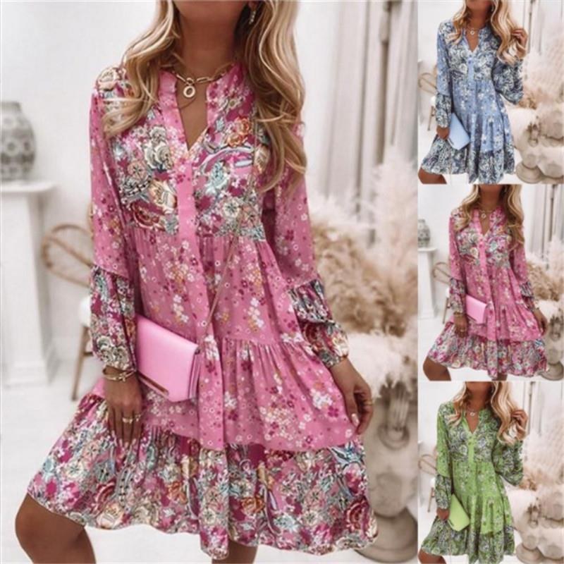 Lucille Elegant Dress with Ruffles