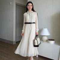 Lucille Elegant Maxi Dress with Belted