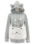 Lucille Hoodie with Hood in Light Grey
