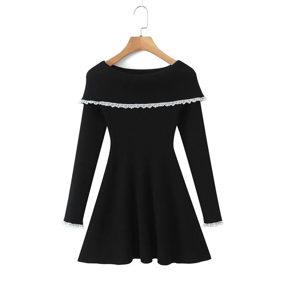 Lucille Lace Dress in Black
