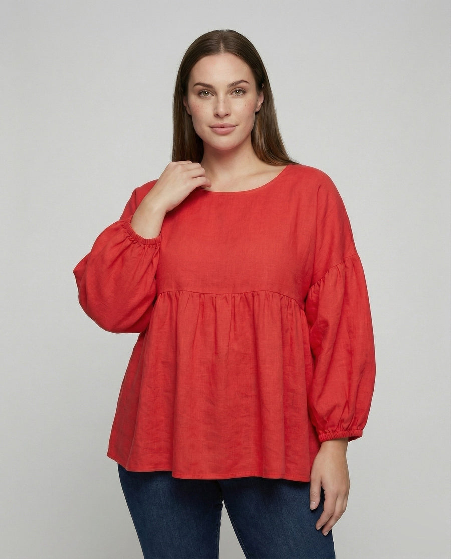 Lucille Linen Blouse