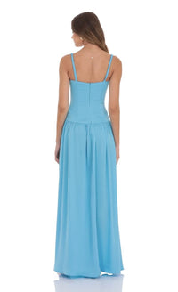 Lucy | Satin Maxi Dress
