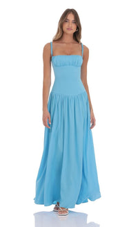 Lucy | Satin Maxi Dress