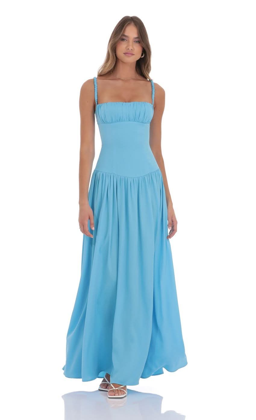 Lucy | Satin Maxi Dress