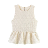 Ludmila Elegant Top in Cream
