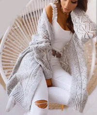 Ludmila Knit Cardigan in Blue Grey