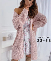 Ludmila Knit Cardigan in Pink