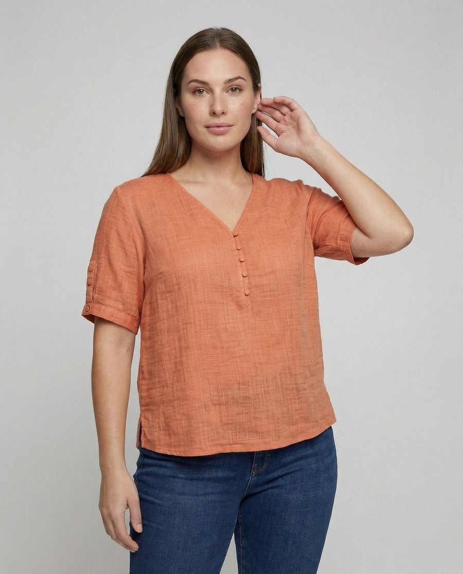 Ludmila Linen Blend Blouse
